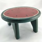 Watermelon Doll Bear Stool Primitive Vintage Handmade Hand Painted 9" x 7" x 4½"