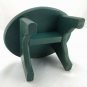 Watermelon Doll Bear Stool Primitive Vintage Handmade Hand Painted 9" x 7" x 4&Acirc;&frac12;"