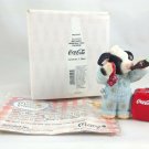 Marys Moo Moos Say Ahhh Mechanic Drinking Coke 826987 Enesco Figurine Paperwork
