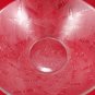 Coca-Cola Large Snack Bowl Embossed Frosted Glass w/ Bottle & Logo Designs