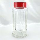 Anchor Hocking NutraSweet Embossed Jar Ribbed Sides w/ Dual Spoon or Pour Spout