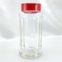 Anchor Hocking NutraSweet Embossed Jar Ribbed Sides w/ Dual Spoon or Pour Spout