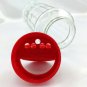Anchor Hocking NutraSweet Embossed Jar Ribbed Sides w/ Dual Spoon or Pour Spout