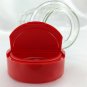 Anchor Hocking NutraSweet Embossed Jar Ribbed Sides w/ Dual Spoon or Pour Spout