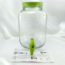 Stay Cool Sun Tea Square Beverage Dispenser Embossed w/ Tin Lid - New Old Stock