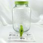 Stay Cool Sun Tea Square Beverage Dispenser Embossed w/ Tin Lid - New Old Stock