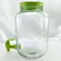 Stay Cool Sun Tea Square Beverage Dispenser Embossed w/ Tin Lid - New Old Stock