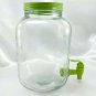 Stay Cool Sun Tea Square Beverage Dispenser Embossed w/ Tin Lid - New Old Stock