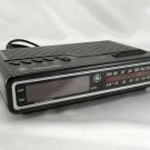 GE General Electric 7-4612BKB Red LED AM/FM Digital Clock Radio Vintage 1993
