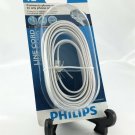 Philips 12 ft Telephone Line Cord White SWL6140W