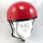 VOLTAMP Red Half Helmet Model H010 DOT Standard Size Medium D Ring Fastening