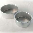 Wilton Tiered Aluminum Cake Pans 8" 6" Round x 3" Deep