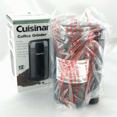 Cuisinart DCG-20BK Coffee Bean Grinder 12 Cup Black w/ Cord Storage ~ New in Box