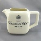 Canadian Club Whisky Pub Jug Vintage Ceramic Pitcher Made in the USA