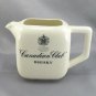 Canadian Club Whisky Pub Jug Vintage Ceramic Pitcher Made in the USA