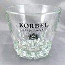 KORBEL Champagne Cooler Heavy Glass Bottle Chiller Ice Bucket