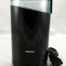 KRUPS 203 Coffee Bean Mill Grinder 200W Black w/ Blue Lid One Hand Push Button