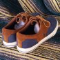 Ralph Lauren POLO Vaughn Saddle Boat Deck Sneakers Blue Brown Size 13D
