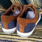 Ralph Lauren POLO Vaughn Saddle Boat Deck Sneakers Blue Brown Size 13D
