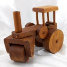 Decorative Wooden Steam Roller Tractor w/ Moving Wheels Front Axle