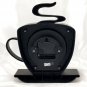 WESTCLOX 3D Steaming Cup O' Coffee Cup & Saucer Silhouette Kitchen Wall Clock