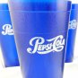Cobalt Blue Pepsi~Cola Break Resistant Tumblers 16oz ~ Set of 4 ~ Made in USA