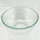 Pyrex 7403 Green Tint Bowl Ribbed Sides 2.5qt Casserole Serving ~ Made in USA