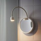 IKEA BLÅVIK LED Wall Mount Lamp w/ Magnifying Mirror Battery Operated ~ DAMAGED