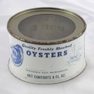 Eastern Shore Maryland Oyster Tin 8oz w/ Clear Lid Vintage 2000 ~ No Bottom Seal