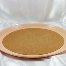 SiLite Melamine Cork Bed Bar Restaurant Serving Tray 14" Round Beige