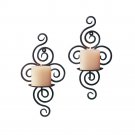 Scrollwork Candle Sconces