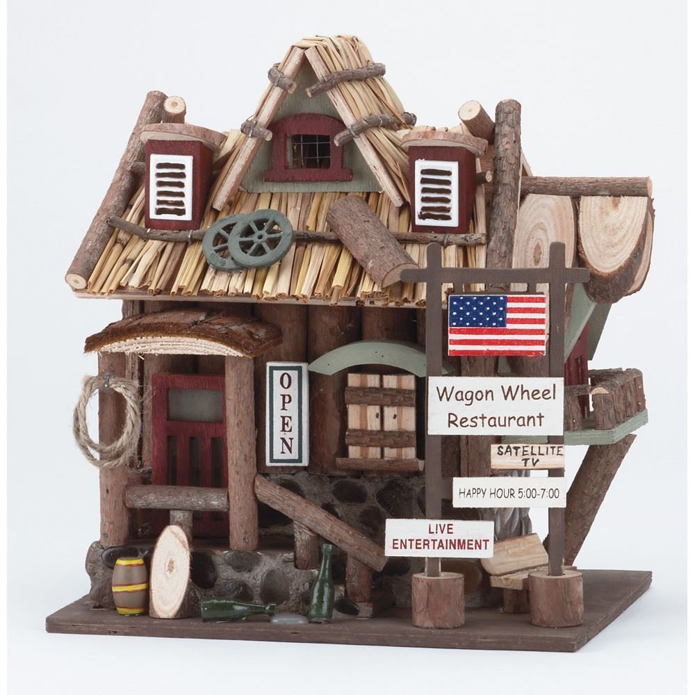 Wagon Wheel Restaurant Birdhouse