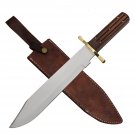 17" Bowie Knife Wooden Handle