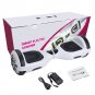 GlareWheel White Hoverboard Built-In Bluetooth Speaker- UL2272 Certified