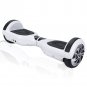 GlareWheel White Hoverboard Built-In Bluetooth Speaker- UL2272 Certified