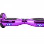 GlareWheel Chrome Purple Hoverboard Built-In Bluetooth Speaker- UL2272 Certified