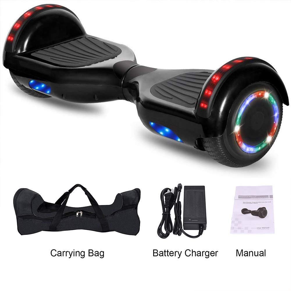 GlareWheel Chrome Gray Hoverboard BuiltIn Bluetooth Speaker UL2272