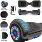 GlareWheel Chrome Gray Hoverboard Built-In Bluetooth Speaker- UL2272 Certified