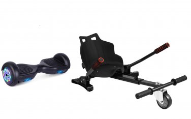 GlareWheel Hoverboard and Go-Kart Attachment Combo (2 piece set)