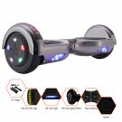 GlareWheel Chrome Silver Hoverboard Built-In Bluetooth Speaker- UL2272 Certified