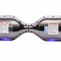 GlareWheel Chrome Silver Hoverboard Built-In Bluetooth Speaker- UL2272 Certified
