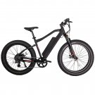 GlareWheel Powerful Fat Tire Electric Bicycle 26" Electric Mountain Bicycle EB-PR Black
