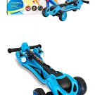 GlareWheel Kids Scooter Smoking Rocket Y1 Portable Foldable Blue