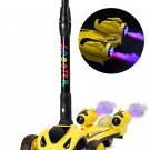 GlareWheel Kids Scooter Smoking Rocket Y1 Portable Foldable Yellow