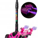 GlareWheel Kids Scooter Smoking Rocket Y1 Portable Foldable Pink