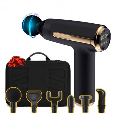Glare Deep Tissue Massage Gun - #1 Muscle Percussion Massager 20 Speeds - 6Heads