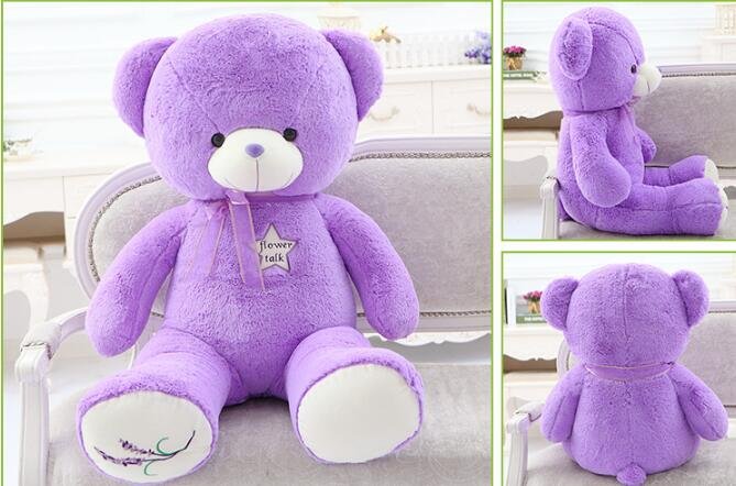 Lavender Cubs Teddy Bear Purple Lavender Hugs Bear Large Plush Toys Event Gift 100cm