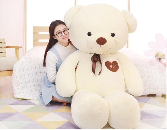 Teddy Bear Plush Toy Girl Holds Bear Doll 1m LOVE Large Bear Rack Doll