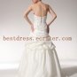 Pretty Embroidery Asymmetry Drop Waist Wedding Dress