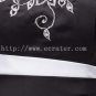 Traditional Long Black and White Prom Dress with Embroidery